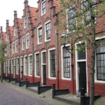 Klein Heiligland in Haarlem, huisjes bij het oude Gasthuis.