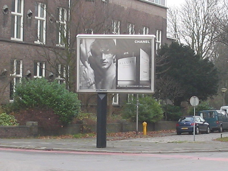 Billboard in Delft (bron: Wikimedia Commons - M.Minderhoud)