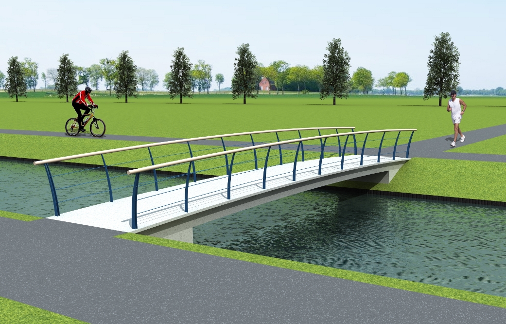 Romein Beton introduceert fiets- en voetgangersbrug van composietbeton