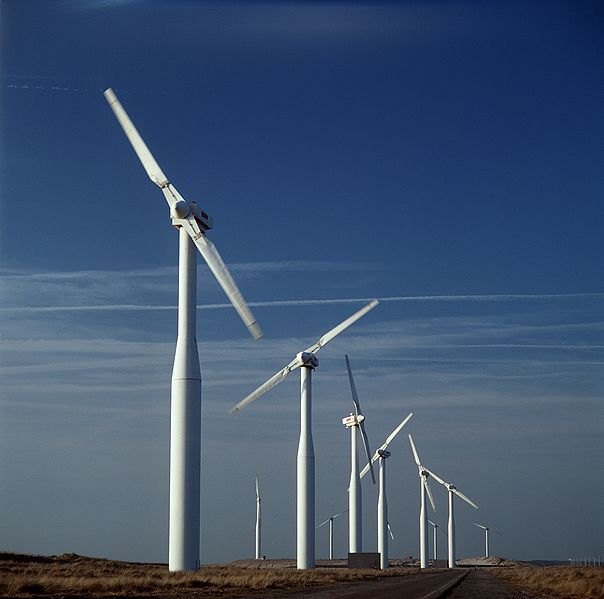 Windmolenpark Nederland. Beeld van Tasja via Wikimedia